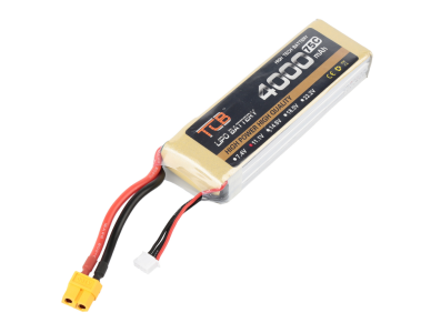 Bateria de l&iacute;tio TCB 11,1V 4000mAh 75C Amarela - Imagem 1