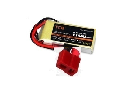 Bateria TCB de l&iacute;tio 11,1 V 5200 mAh 25C, amarela - Imagem 1