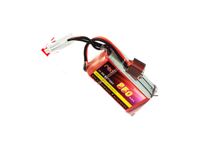 Bateria LiPo RED 2S 7,4V 850mAh 25C, alta pot&ecirc;ncia e alta qualidade - Imagem 1