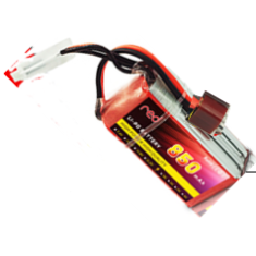 Bateria LiPo RED 850mAh 3S 11,1V 25C