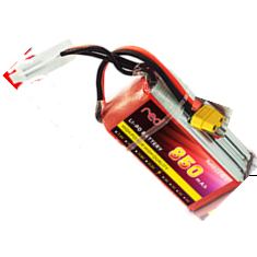 Bateria LiPo 3S 11,1V 850 mAh 25C Vermelha