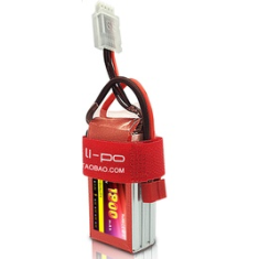 Bateria LiPo RED 1300mAh 3S 11,1V 25C, alta pot&ecirc;ncia e qualidade