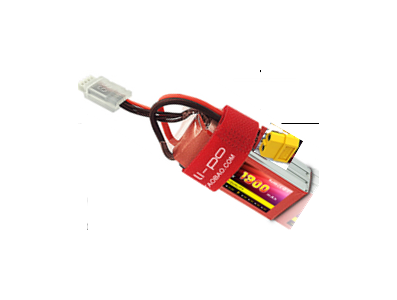 Bateria LiPo 6S 22,2 V 1300 mAh 25C vermelha - Imagem 1