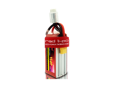 Bateria LiPo 2S 7,4 V 1500 mAh 35C vermelha, alta pot&ecirc;ncia, alta qualidade - Imagem 1