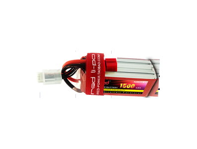 Bateria LiPo 11,1 V (3S) 1500 mAh 35C RED - Imagem 1
