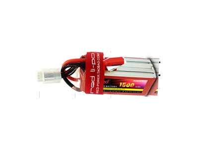 Bateria LiPo RED 1500mAh 3S (11,1V) 35C alta pot&ecirc;ncia e qualidade - Imagem 1