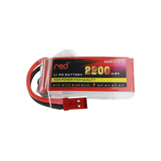 Bateria LiPo 2S 7,4V 2200mAh 25C RED, alta pot&ecirc;ncia e qualidade