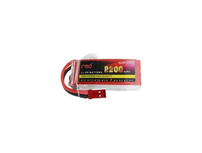 Bateria LiPo RED 2S 7,4V 2200mAh 35C, alta pot&ecirc;ncia e qualidade - Imagem 1