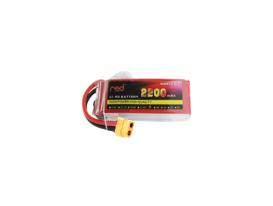 Bateria LiPo RED 11,1 V (3S) 2200 mAh 35C - Imagem 1