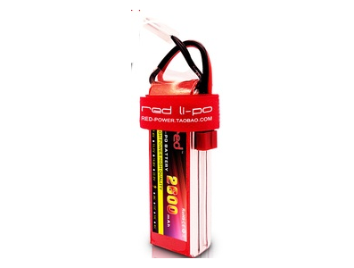 Bateria LiPo RED 2S 7,4 V 2600 mAh 25C - Imagem 1