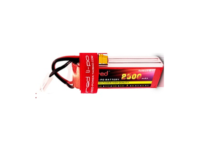 Bateria LiPo RED 4S 14,8 V 2600 mAh 25C - Imagem 1