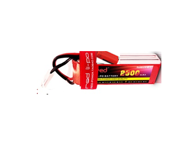 Bateria LiPo RED 2600mAh 6S 22,2V 25C, pot&ecirc;ncia e qualidade - Imagem 1