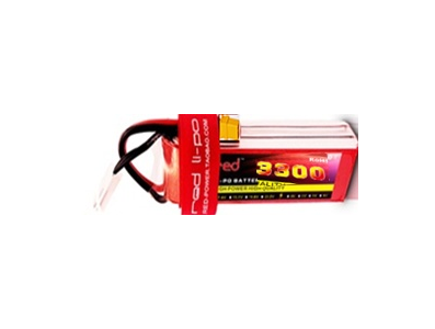 Bateria LiPo RED 2S 7,4V 3300mAh 25C, alta pot&ecirc;ncia e qualidade - Imagem 1