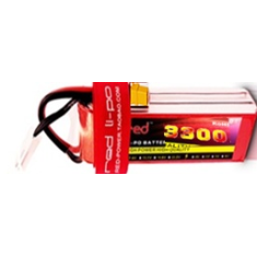 Bateria LiPo RED 3300 mAh 23S 11,1V 25C, alta pot&ecirc;ncia e qualidade