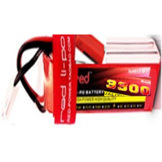 Bateria LiPo RED 3300mAh 3S 11,1V 25C, alta pot&ecirc;ncia e alta qualidade