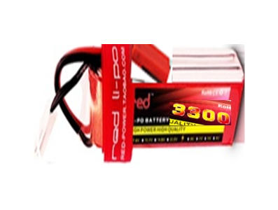 Bateria LiPo RED 3300mAh 3S 11,1V 25C, alta pot&ecirc;ncia e alta qualidade - Imagem 1