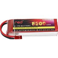 Bateria LiPo RED 5200 mAh 2S (7,4 V) 25C