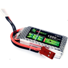 Bateria LiPo Lion 3S 11,1V 1500mAh 35C, alta pot&ecirc;ncia e qualidade