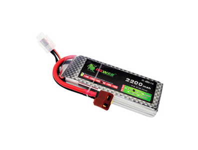 Bateria LiPo Lion 2S 7,4 V 2200 mAh 35C - Imagem 1