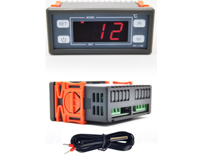 Termostato regulador de temperatura digital LCD RC-112E 110V 10A com cabo de 2 m - Imagem 1