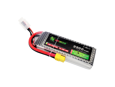 Bateria LiPo Lion 2200mAh 4S 14,8V 35C, alta pot&ecirc;ncia e qualidade - Imagem 1