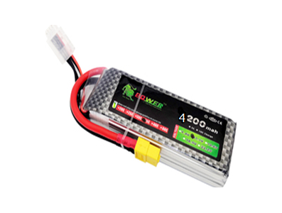 Bateria LiPo Lion 4200 mAh 2S 7,4 V 35C, alta pot&ecirc;ncia e qualidade - Imagem 1