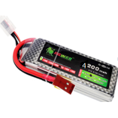 Bateria LiPo 2S 7,4V 4200mAh 35C, alta pot&ecirc;ncia e alta qualidade