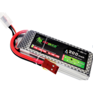 Bateria LiPo 2S 7,4V 4200mAh 35C, alta pot&ecirc;ncia e alta qualidade
