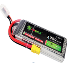 Bateria LiPo Lion 3S 11,1V 4200mAh 35C, alta pot&ecirc;ncia e alta qualidade