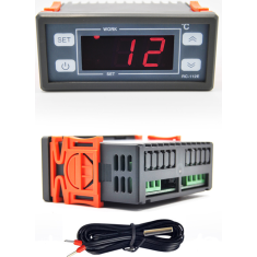 Controlador de Temperatura Digital RC-112E 110V 30A com Display LCD e Cabo 2 m