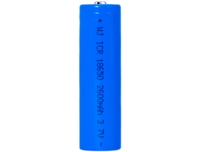 Bateria recarreg&aacute;vel de l&iacute;tio 18650, 3,7 V, 2600 mAh, capacidade total - Imagem 1