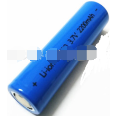 Bateria 18650 de l&iacute;tio 3,7 V 2200 mAh