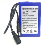DC123000 Bateria recarreg&aacute;vel de pol&iacute;mero de l&iacute;tio soft-pack 12 V 3000 mAh