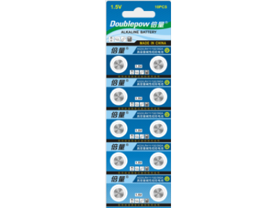 10 unidades Pilhas LR41 1,5V Alcalinas Doublepow - Imagem 1