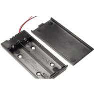 Suporte para 2 c&eacute;lulas 18650 com tampa