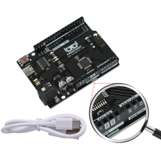 Placa KUONGSHUN R3 SMD Vers&atilde;o Aprimorada Chip CH340 Tipo C
