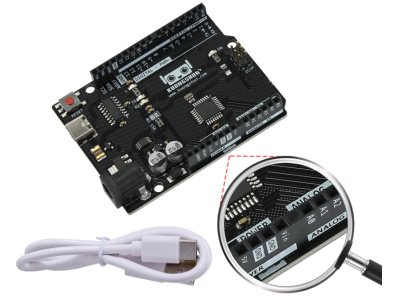 Placa KUONGSHUN R3 SMD Vers&atilde;o Aprimorada Chip CH340 Tipo C - Imagem 1