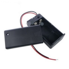 Caixa para bateria 9V com tampa