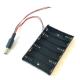 Suporte para 6 pilhas AA com 4 fios DC, sem tampa - Thumb - 1