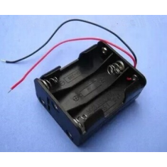 Caixa porta-pilhas para 6 pilhas AA (back-to-back)