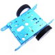 Kit chassi DIY para carro rob&ocirc; inteligente 2WD em alum&iacute;nio azul - Thumb - 1