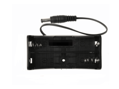 Caixa para 2 c&eacute;lulas 18650 sem tampa com conector DC - Imagem 1
