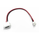 Soquete de carregador Tipo-C 2 pinos PH2.0 100 mm branco - Thumb - 1