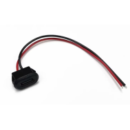 Soquete de carregador Type-C 2 pinos 100 mm preto