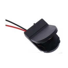 Porta-bateria preto 1x para bateria bot&atilde;o CR2032 LIR203 3V