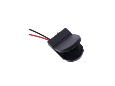 Porta-bateria preto 1x para bateria bot&atilde;o CR2032 LIR203 3V - Imagem 1