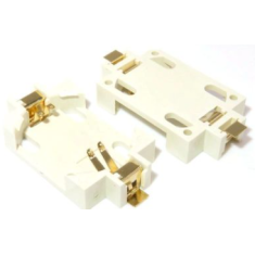 Suporte para Bateria Bot&atilde;o CR2032 Branco BS-6