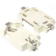 Suporte adesivo branco para bateria bot&atilde;o CR2032 BS-6