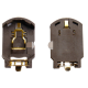 Suporte adesivo para bateria bot&atilde;o CR2032-BS-8 marrom - Thumb - 1