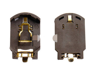 Suporte adesivo para bateria bot&atilde;o CR2032-BS-8 marrom - Imagem 1